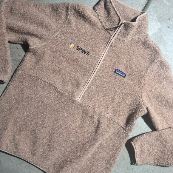 Patagonia Fleece Pullover Womens Large Brown Wool Blend 22935 EXCELLENT 1/4 Zip - Picture 2 of 10